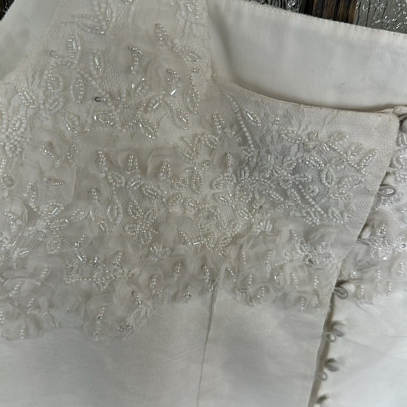 BHLDN Meadow Embellished Square-Neck Mini Dress - size 16 - Picture 10 of 12